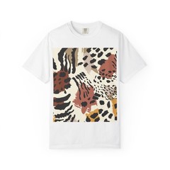 Abstract Animal Print T-shirt | Neutral Safari Pattern