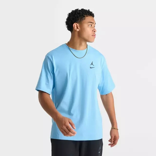 Men's Jordan Brooklyn Swoosh Logo T-Shirt - Blue Chill Black II2337-497 gallery