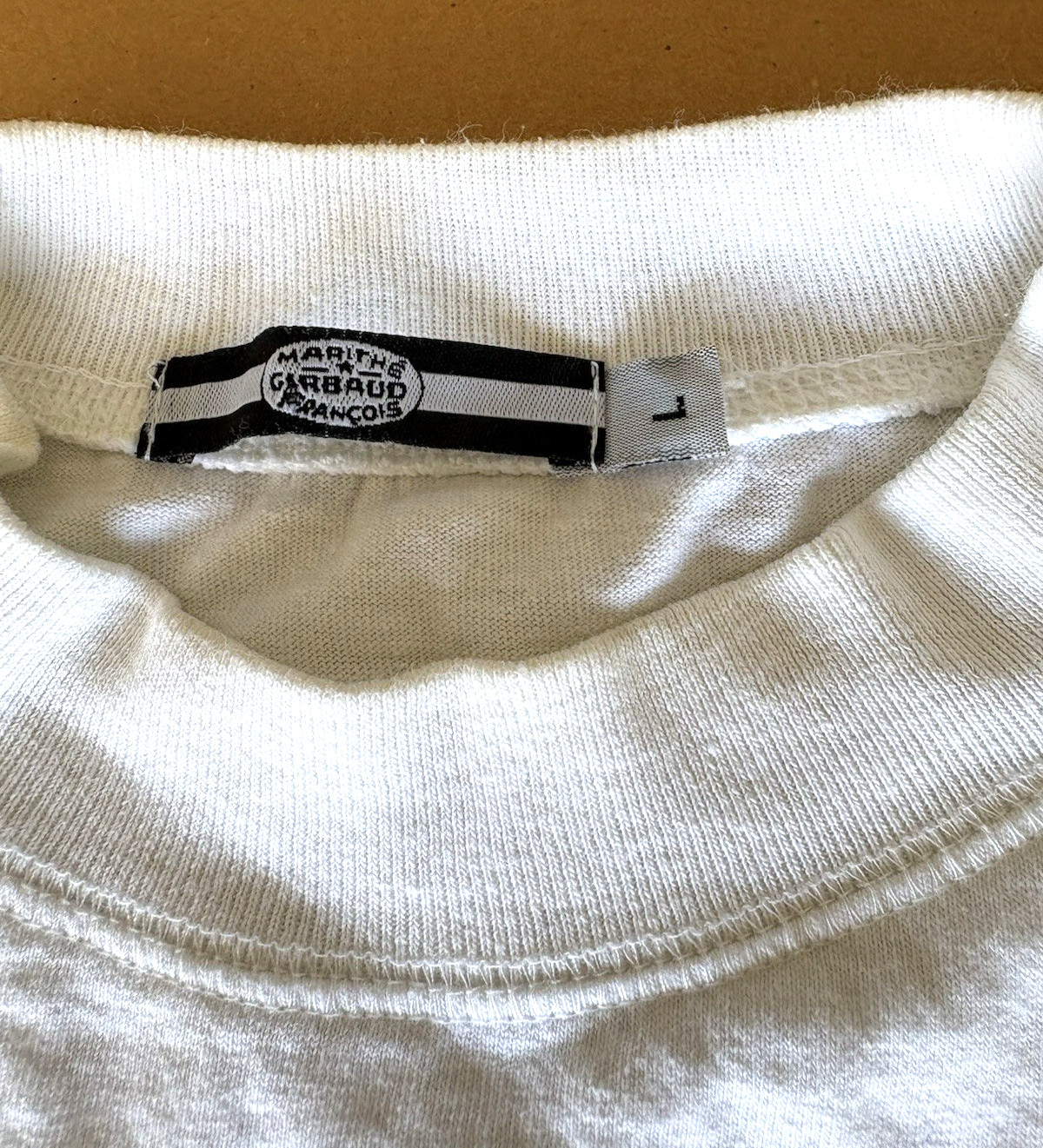 Marithe Francois Girbaud Classic Logo T Shirt White Men's 100 % Cotton Size L gallery