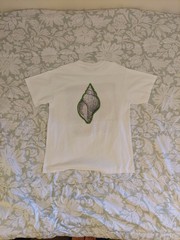 Hanes Ultraweight The Samples Double-Sided Graphic Print White Tee Men’s L