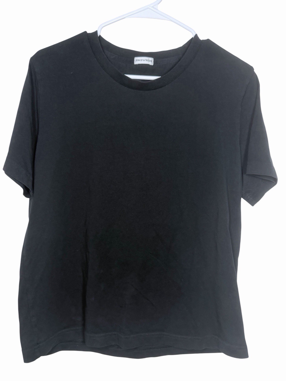 Son of a Tailor Supima Cotton T Shirt Mens Medium Black Crew Neck Short Sleeve gallery