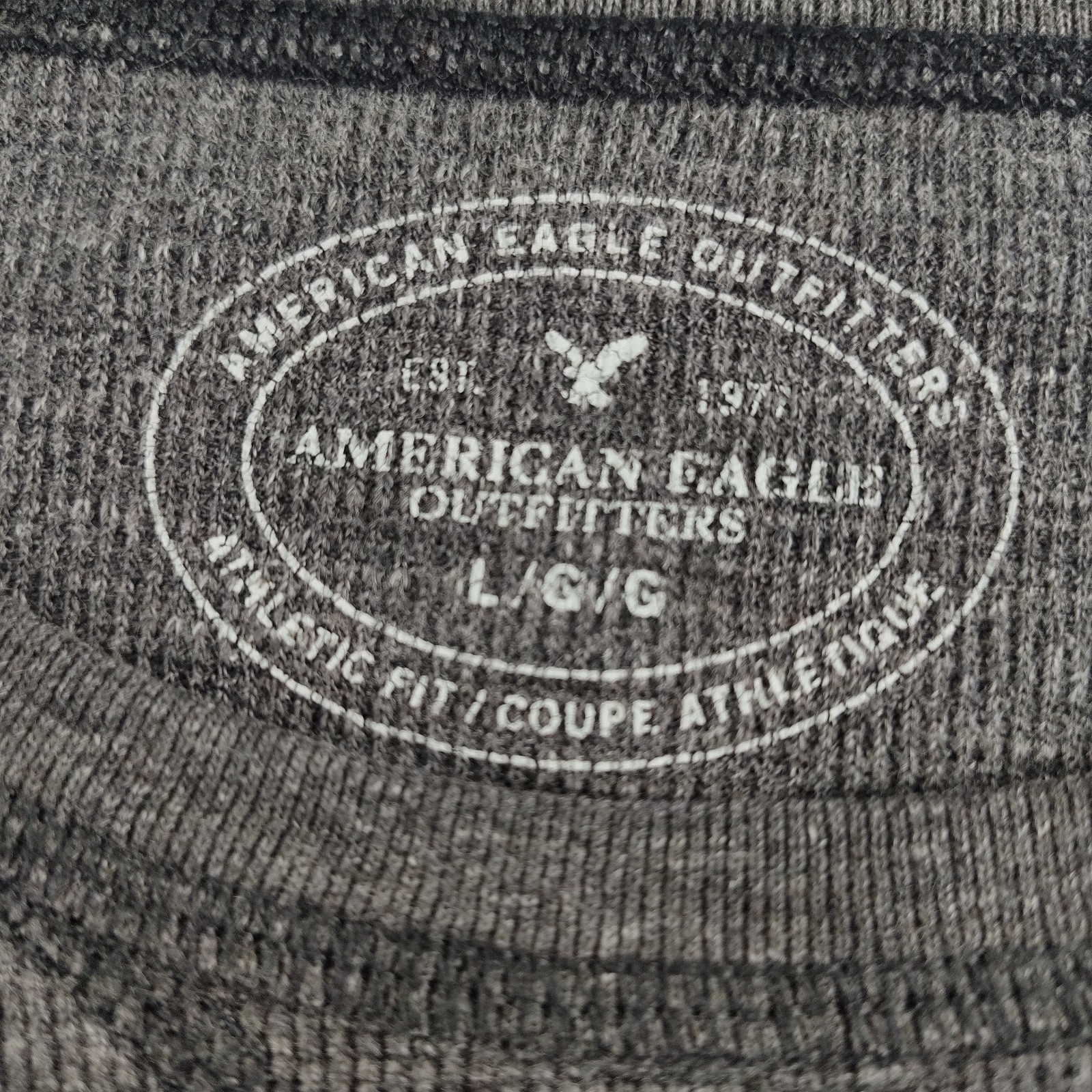 American Eagle Legend LG Athletic Thermal Shirt Black Raglan Sleeve B49.1GA3600 gallery