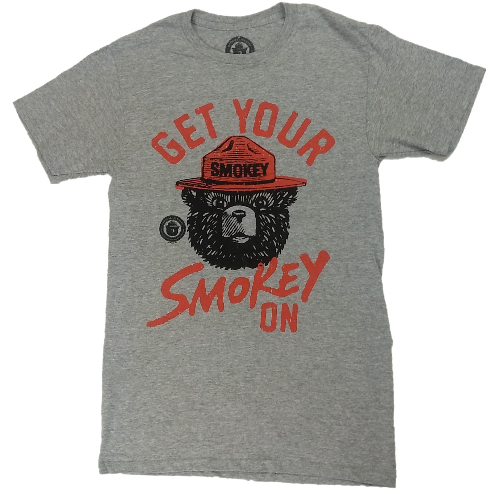 Tee Luv Smokey Bear "Get Your Smokey On" Forest Fire Prevention Mascot Shirt gallery