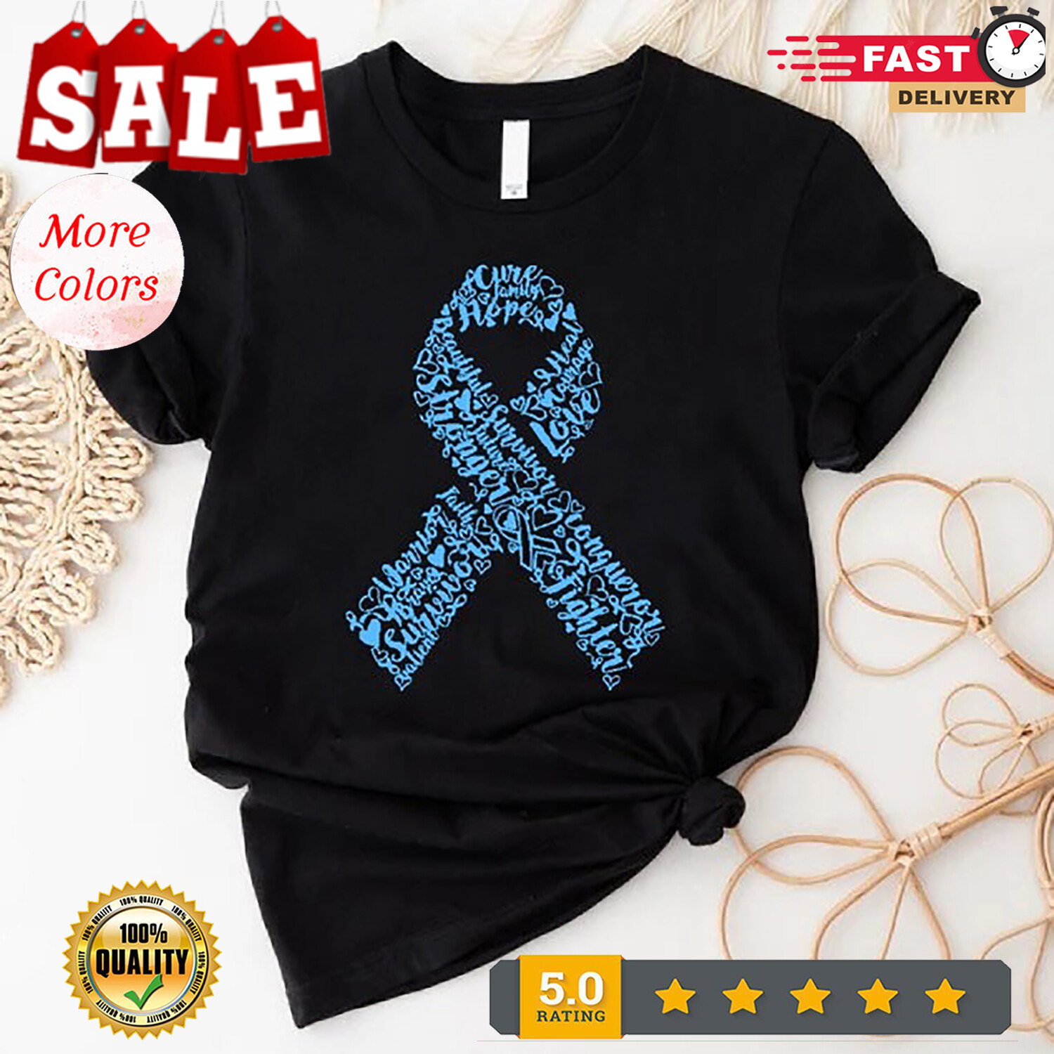 2025/Prostate Cancer Awareness, Cancer Ribbon Shirt, Prostate Cancer Survivor, M