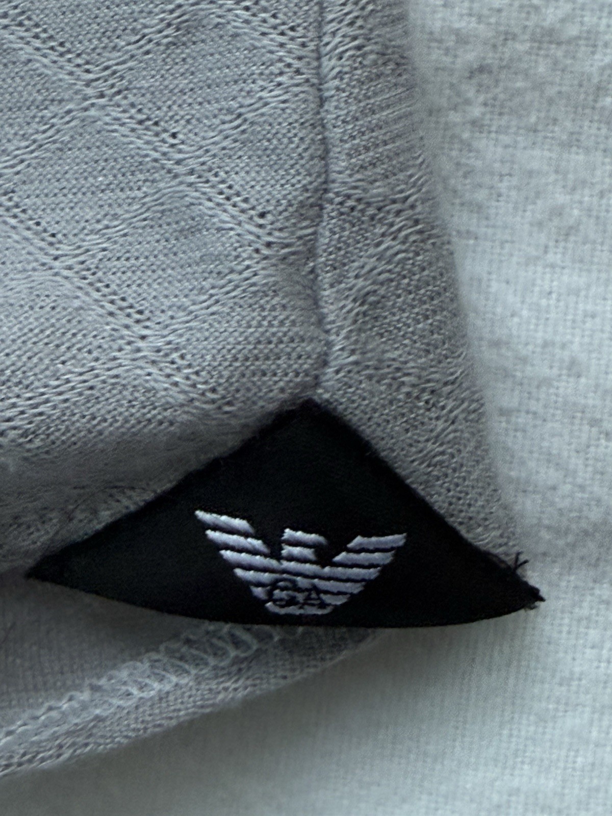 Mens Shirt New Authentic Emporio Armani Size L Gray Soft gallery