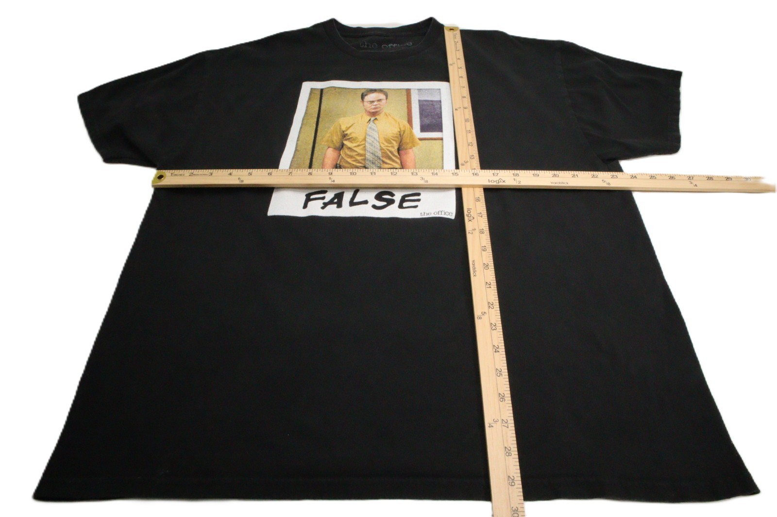 The Office Dwight Schrute "False" Men's XXL Black T-Shirt T0274 gallery