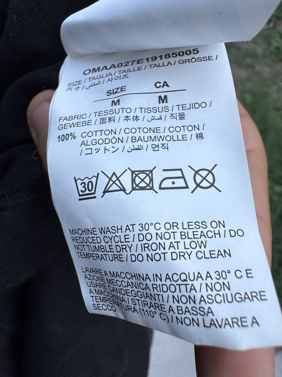 Off-White Mariana De Silva T Shirt Men Size M Black gallery