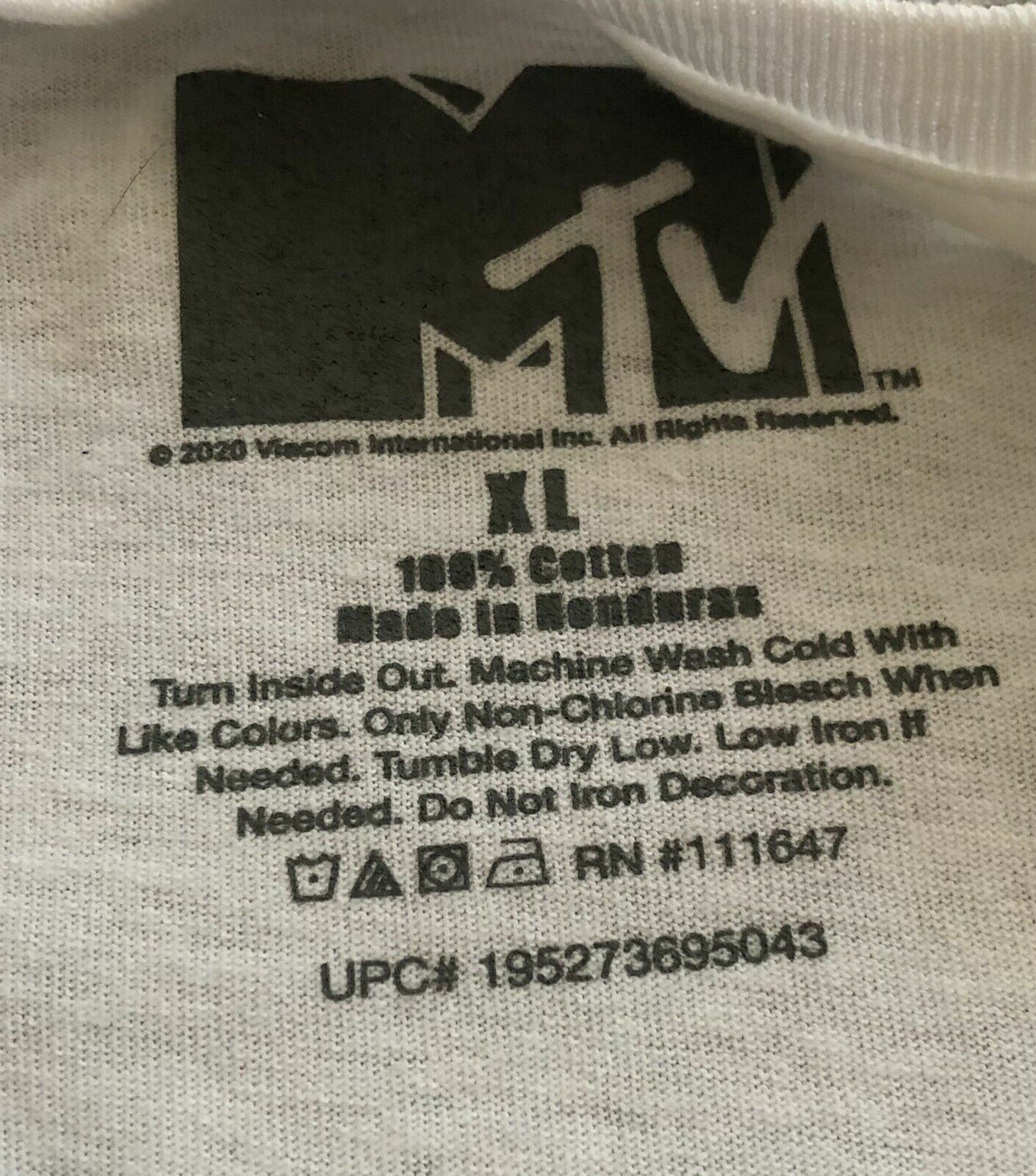 NEW MTV Logo Desert Scene Watercolor Paints Men's White T-Shirt Various Sizes gallery