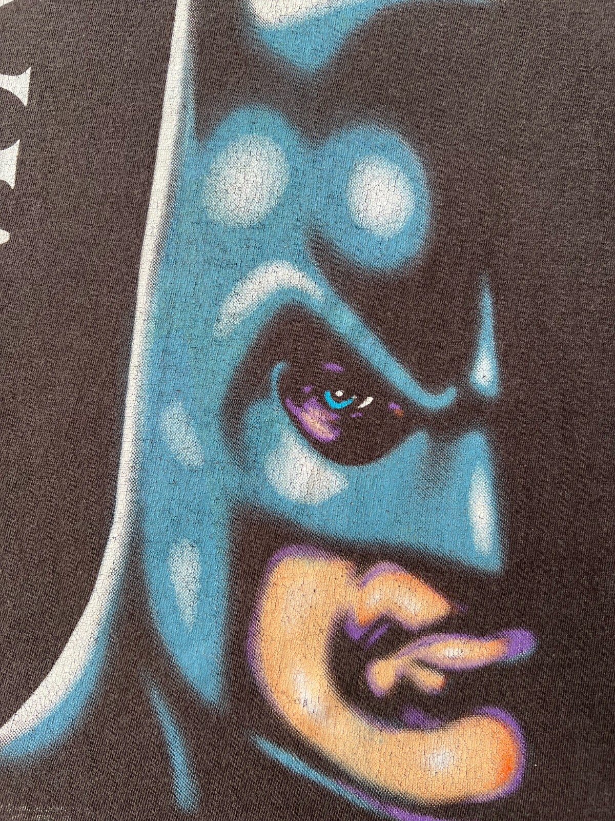 Vintage 90s Batman Dc Comics Movie Cartoon Black T-shirt Sz M gallery