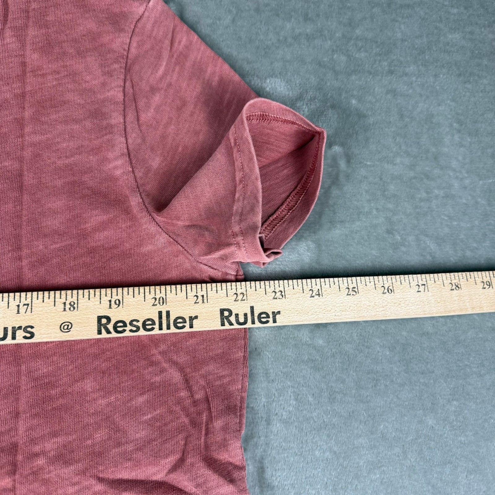 Marine Layer Vintage Heavy Slub Pocket Tee Mens Medium Marsala Red Soft $54 NWT gallery