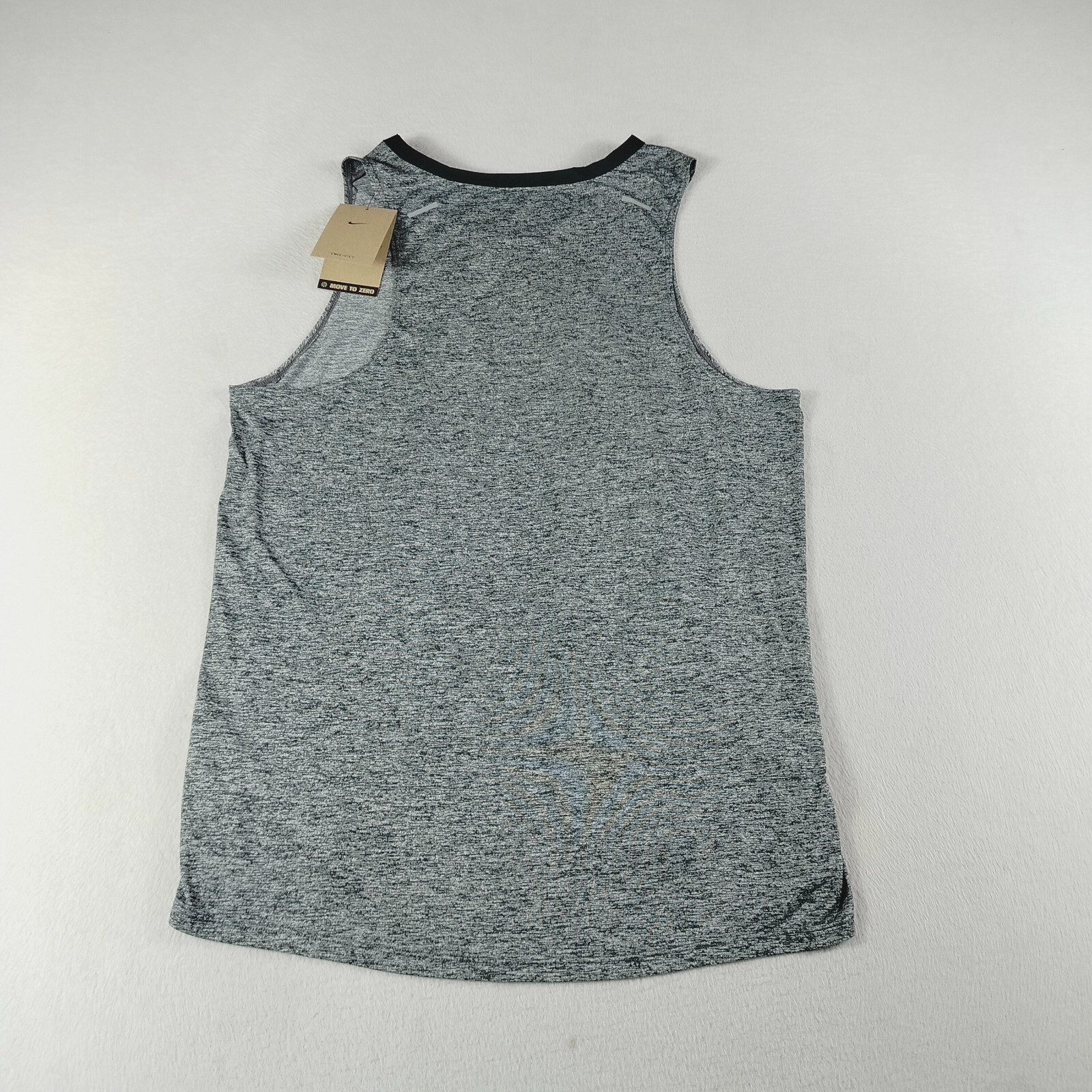 Nike Tank Top Mens Medium Heather Gray Dri Fit Running Workout Gym Rise 365 gallery