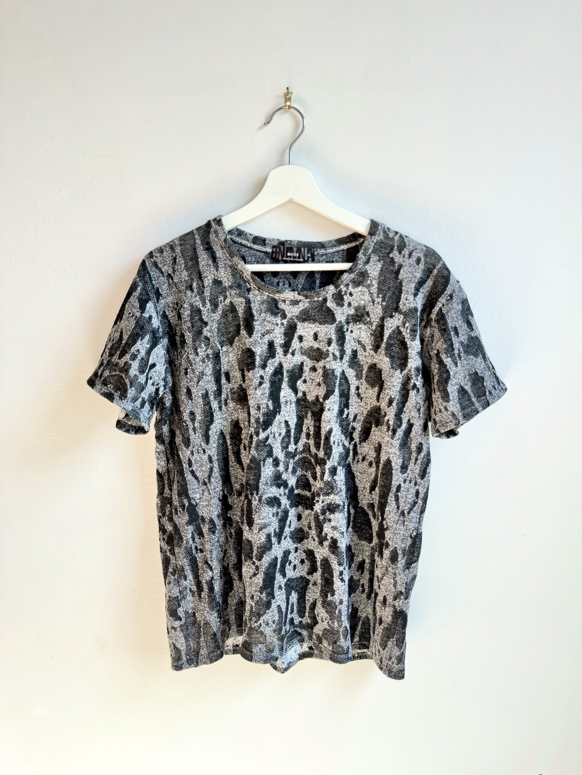Designer Benjamin Jay Mister Grey Semi-Sheer Men’s T-Shirt Size Medium