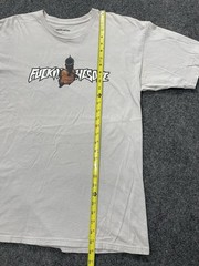 Fcking Awesome FA “Break Through” T Shirt Men Sz Large Gun Pistol Tee Gray