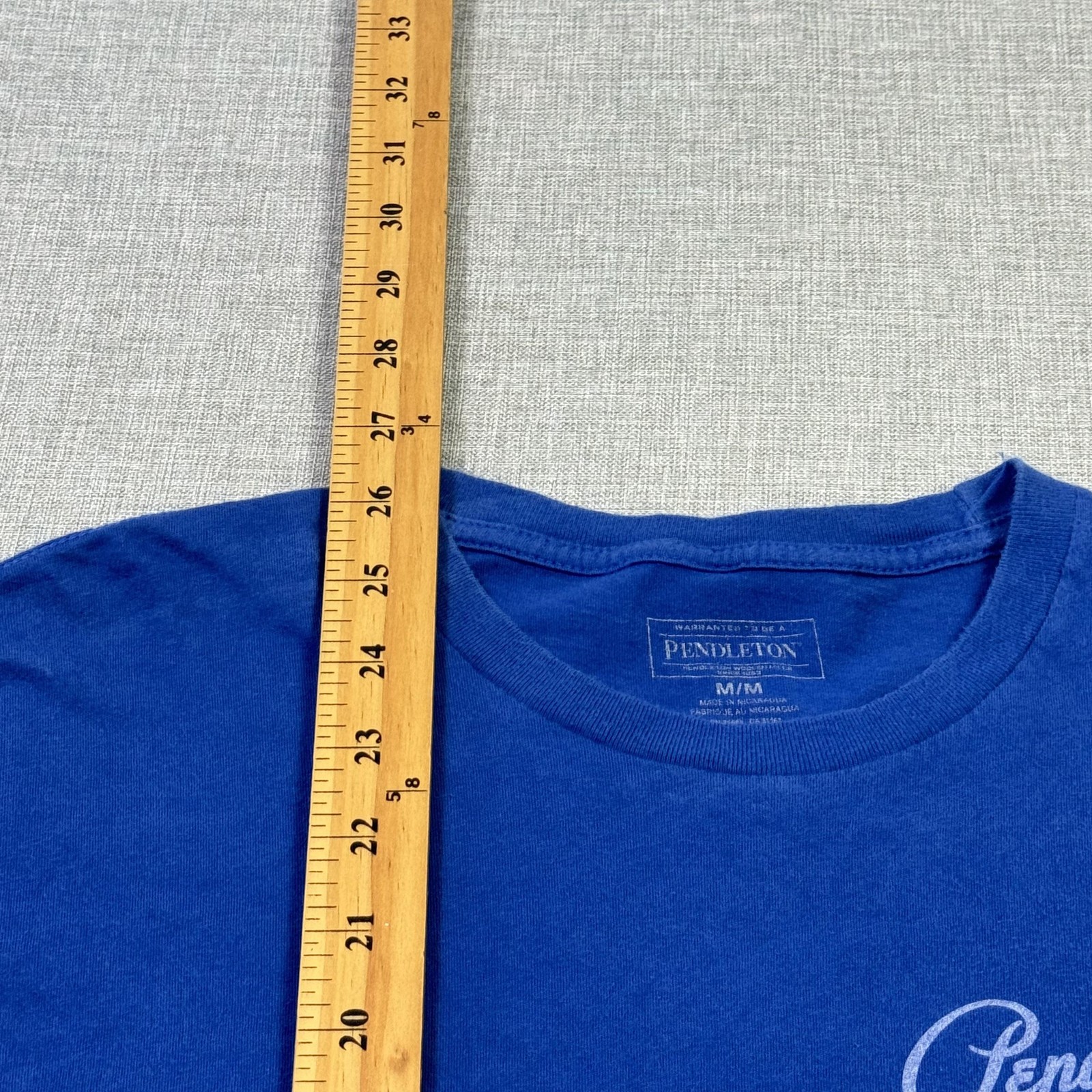 Pendleton Shirt Mens Medium Blue Graphic Tagless Made In Nicaragua Woolen Mills gallery