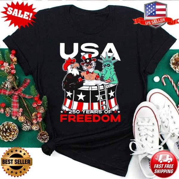 FUNNY Uncle Eagle Statue Liberty USA 250 years freedom 4th of july T-Shirt S-5XL