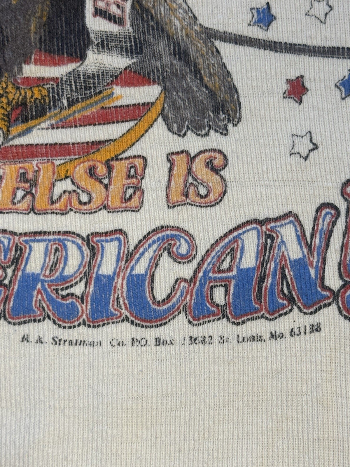 Vintage 80s Harley Davidson Anything Else Is Un-American LS Thermal Henley Small gallery