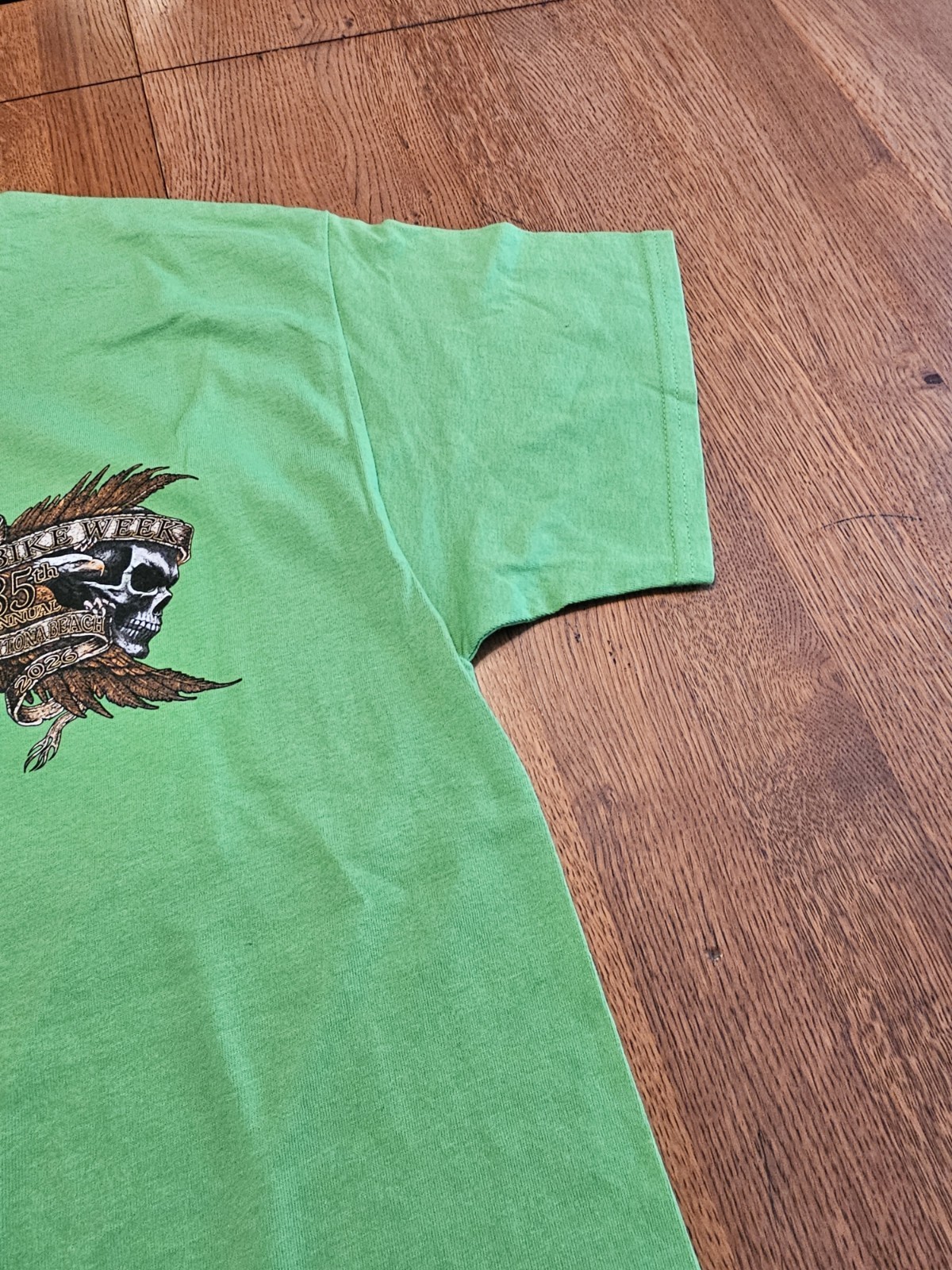 Mens Tshirt Bike Week Daytona Beach 2026 LARGE 85th Annual Green NOS F17 gallery