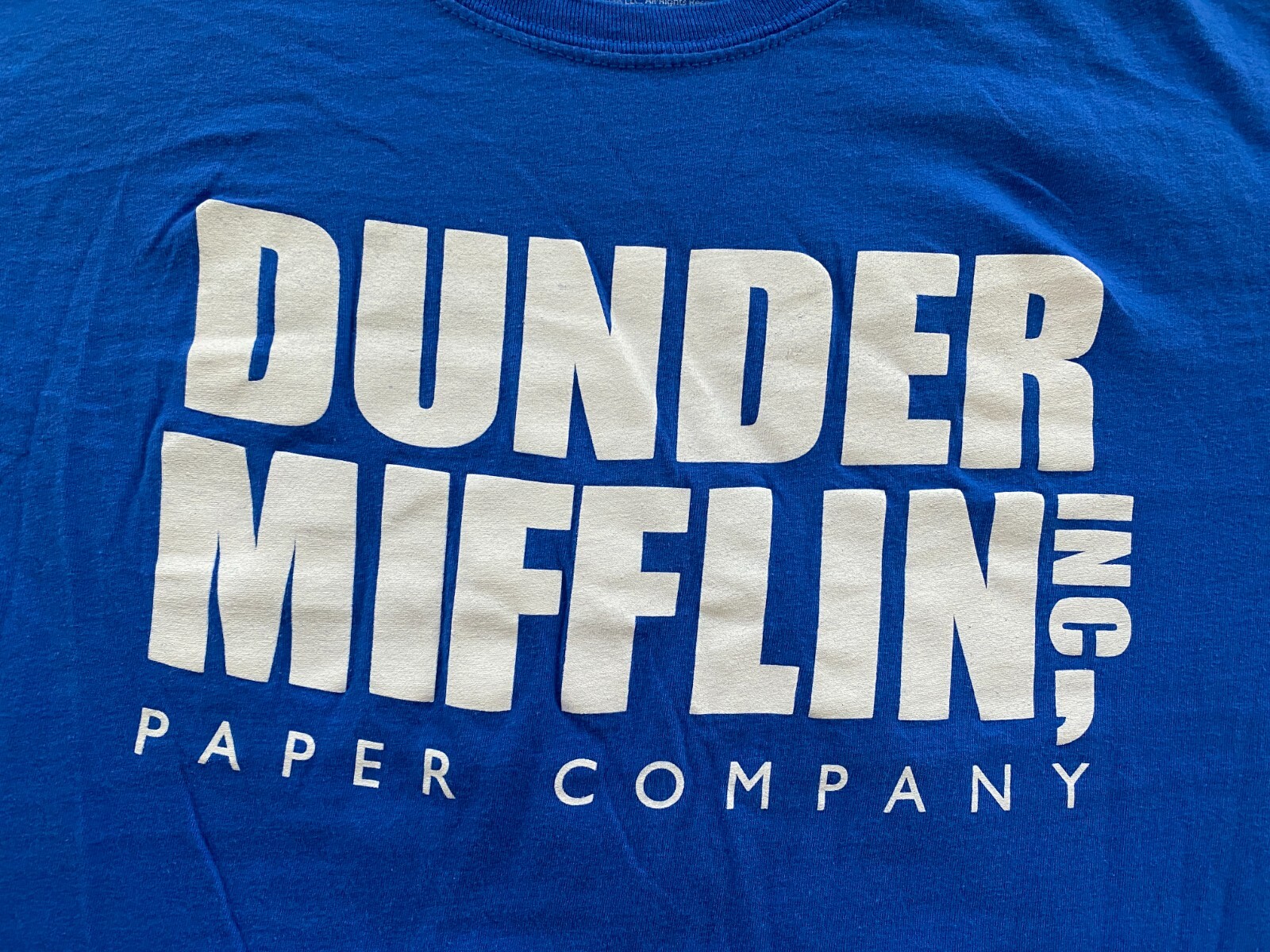 Ripple Junction The Office Dunder Mifflin Adult T Shirt Blue Large Casual Comedy gallery