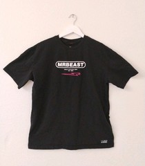 Mr. Beast Size Large Black Tee Shirt Graphic Print “2022 Collection”