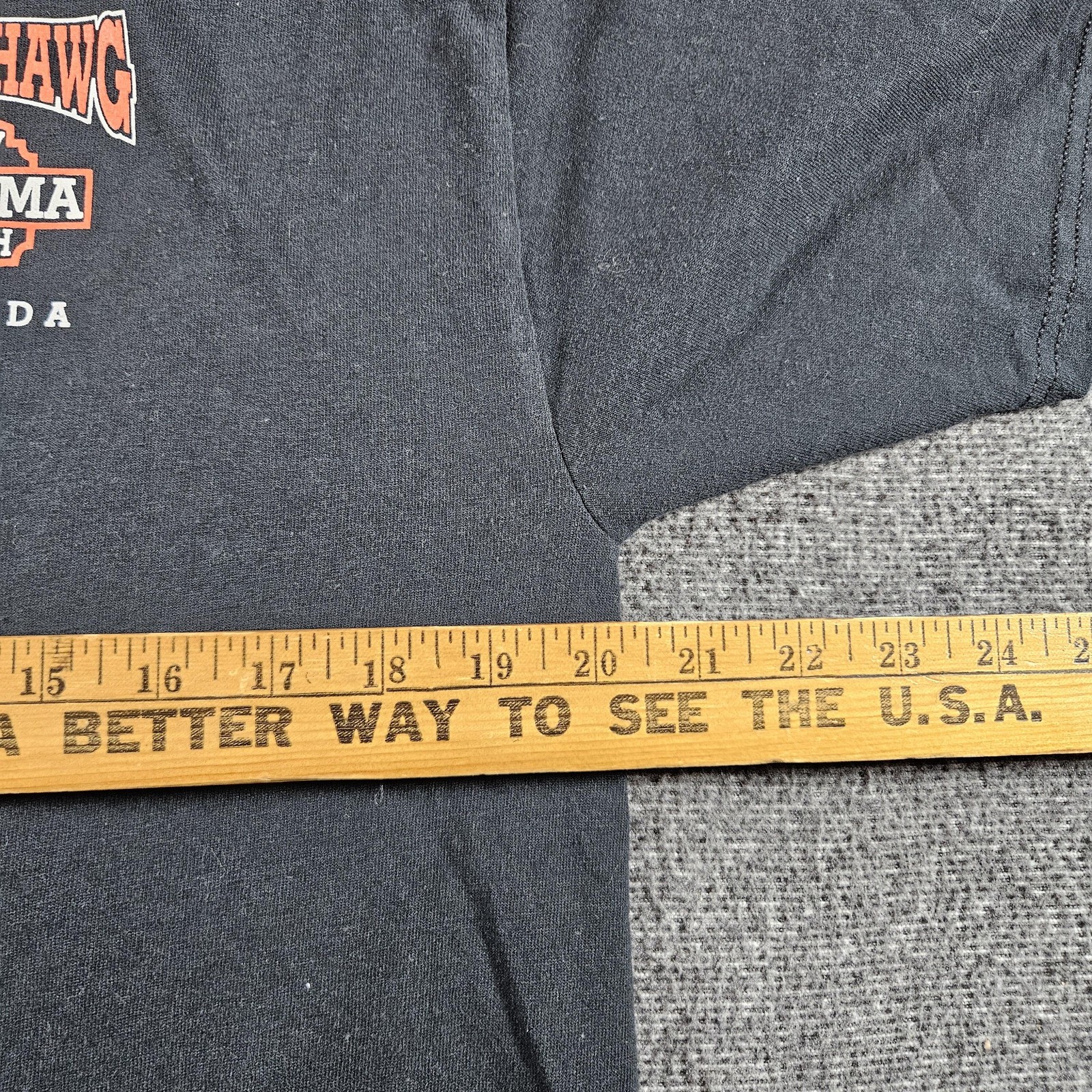 Vintage Beach Hawg Harley-Davidson Shirt Mens Large Black Panama Beach 90s gallery