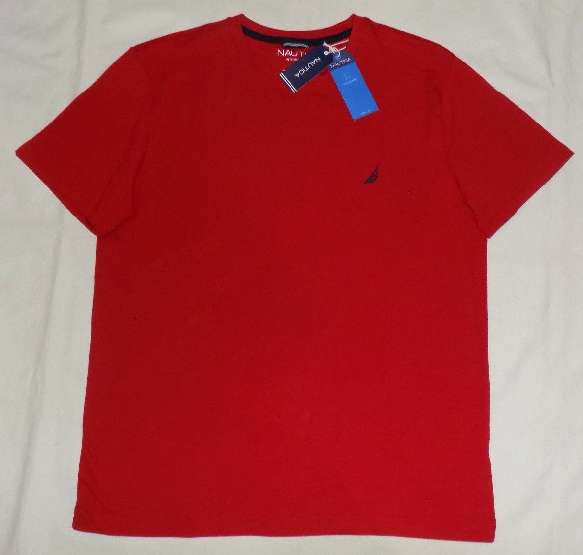 Nautica Men's Active Stretch Performance T-Shirts Naut Red L New gallery