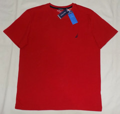 Nautica Men’s Active Stretch Performance T-Shirts Naut Red L New