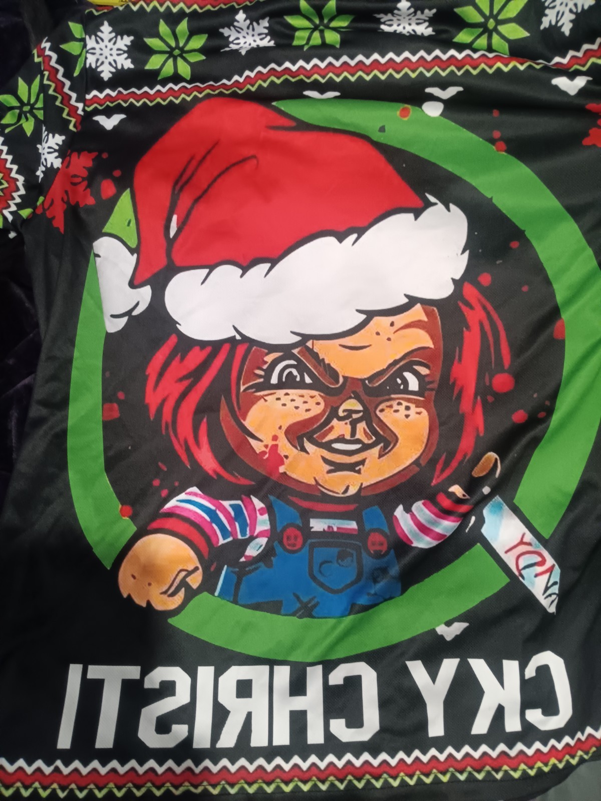 Chucky Christmas Horror Movie T-Shirt Men's 1XL BLACK Graphic Print gallery
