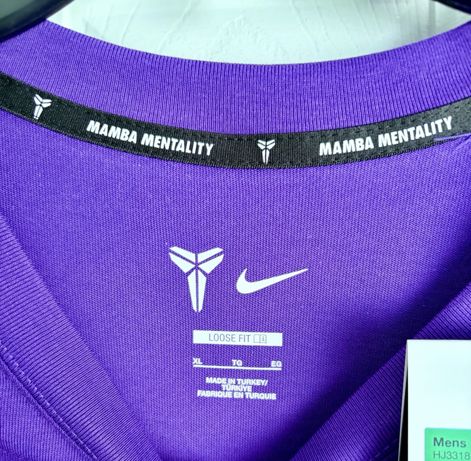 Nike Kobe Mentality Loose Fit T-shirt Purple Sz XL Black Mamba HJ3318-504 NWT gallery