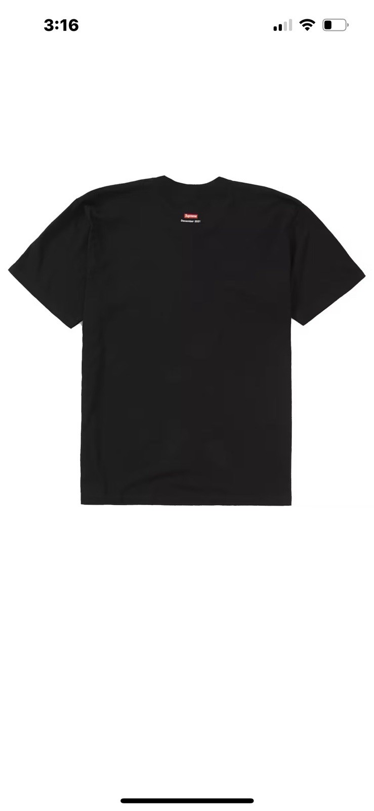 Supreme Christmas Tee 2021 “Dont Spend It All In One Place” Size S Black gallery