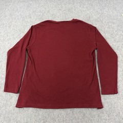 Covington Long Sleeve Pullover Ribbed Knit V-Neck Shirt Fits Men’s Sz Large Red