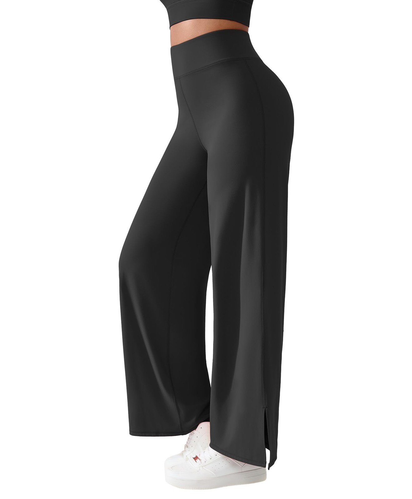 Wide Leg Yoga Pants for Women Tummy Control High Waist Straight Leg Leggings …