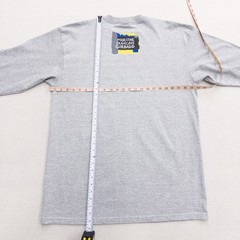 Vintage Marithe Francois Girbaud Gray Graphic Long Sleeve T-Shirt Size L Y2K MFG