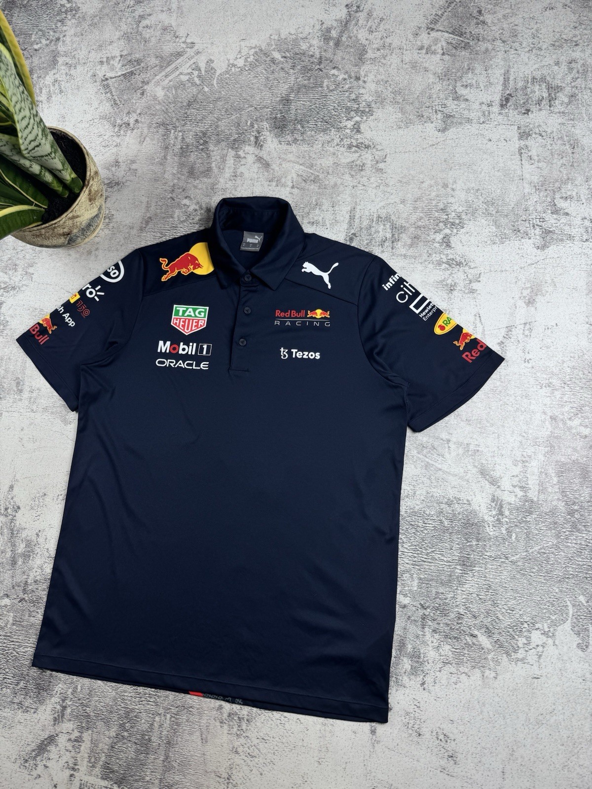 Red Bull Puma Medium Blue 2021 Moto Racing Formula 1 T Shirt Men’s Tee Jersey gallery