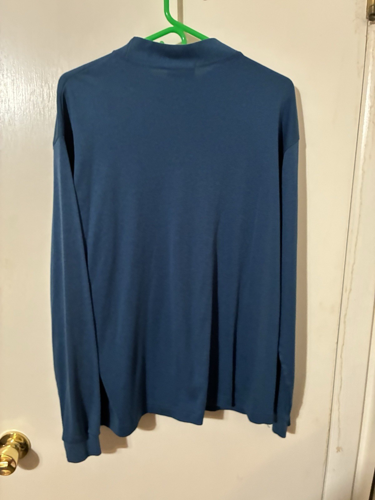JJ Cochran Brand Adult XL Blue Poly/Cotton Blend Long Sleeve Pullover Shirt gallery