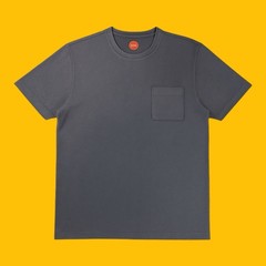 Common People Popcorn Texture Shirt Garment Dye Relaxed Fit Gray M Ribbed Sleek