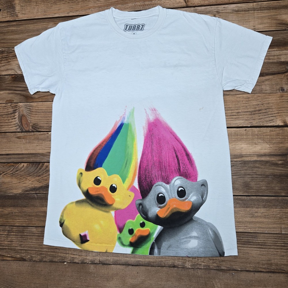 Trolls True Harmony With Many Colourful Trolls Tubbz T-Shirt Medium