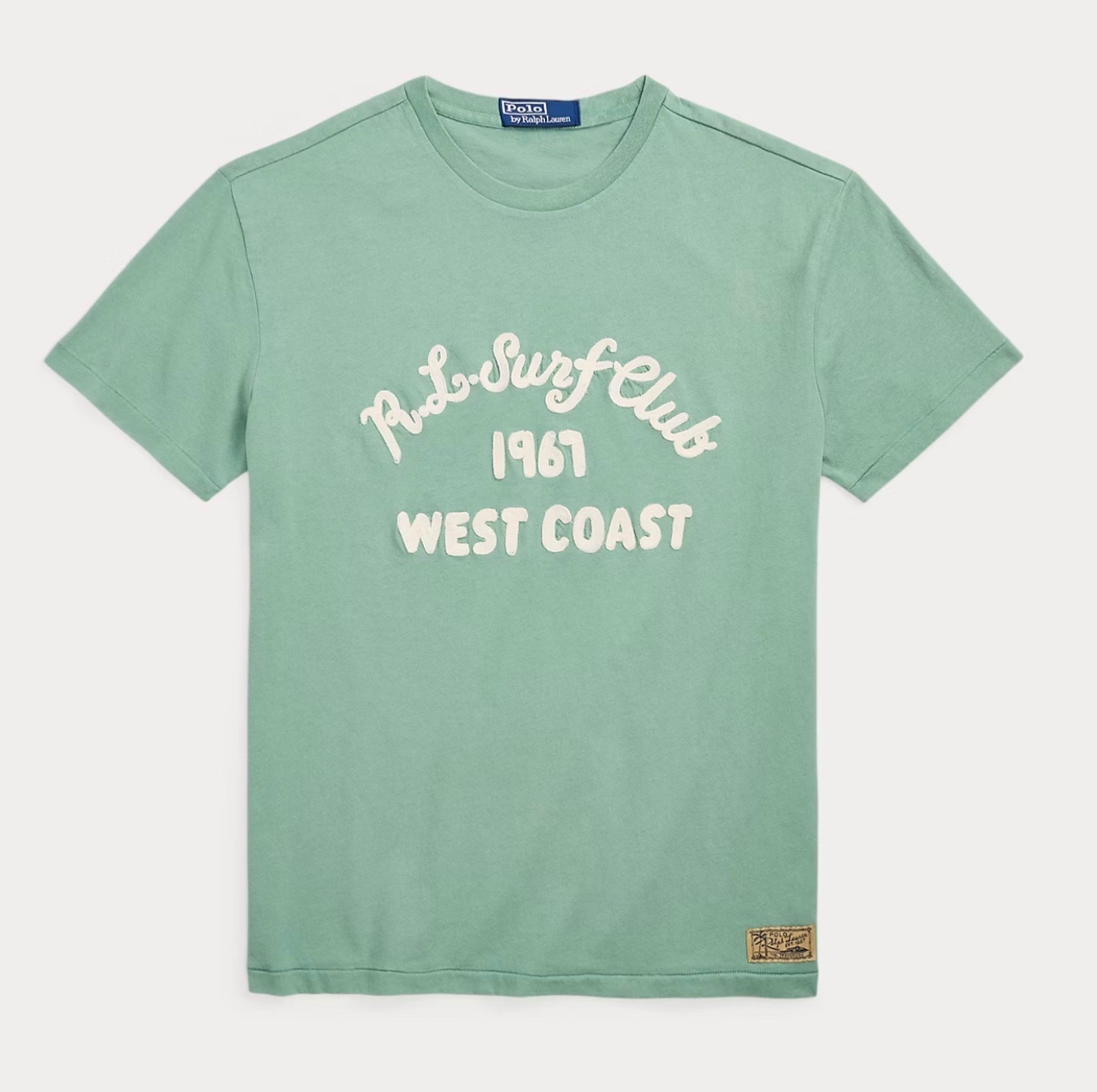 Polo Ralph Lauren Faded Mint R.L. SURF CLUB 1967 WEST COAST Short Sleeve T Shirt gallery