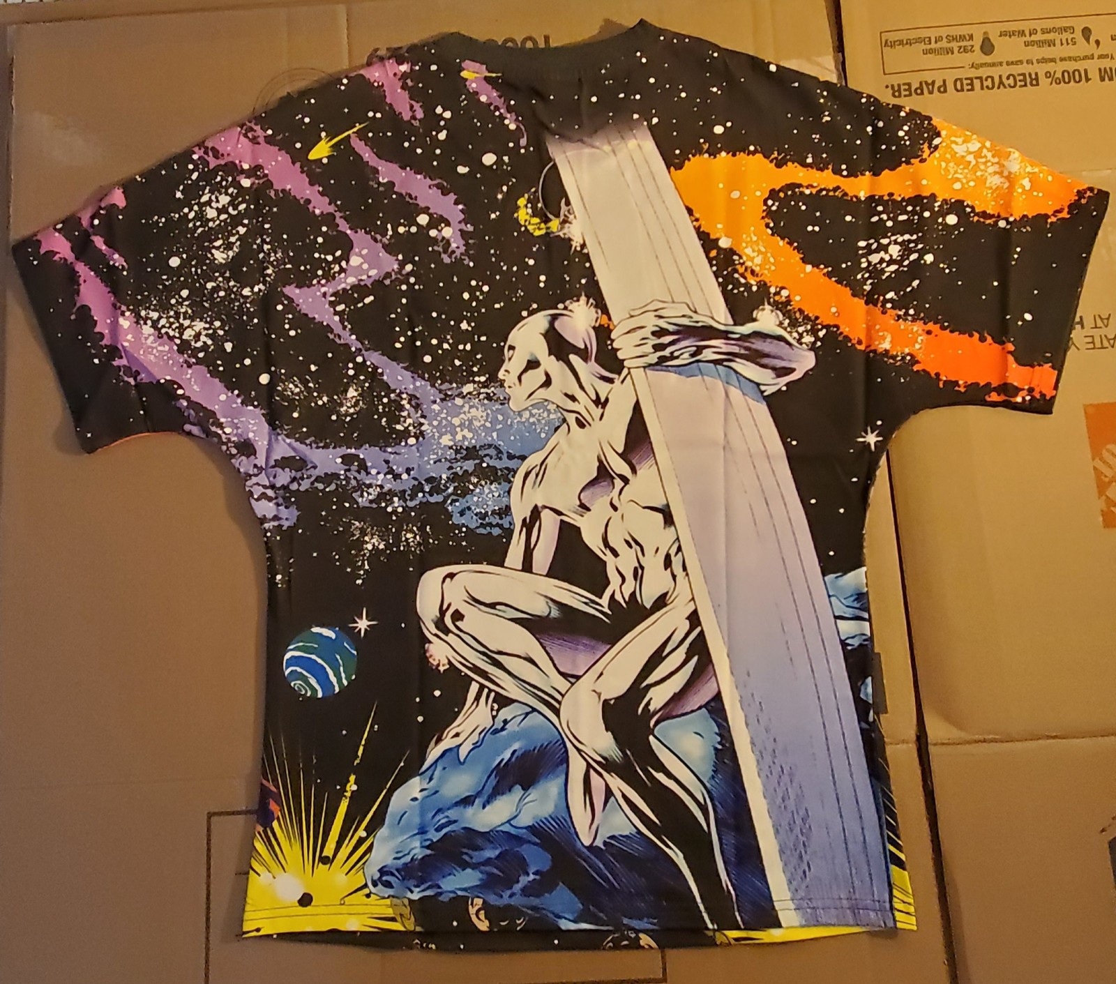 Thr1ft L1f3 Silver Surfer Marvel Comics All Over Print Shirt Size S Thrift Life gallery