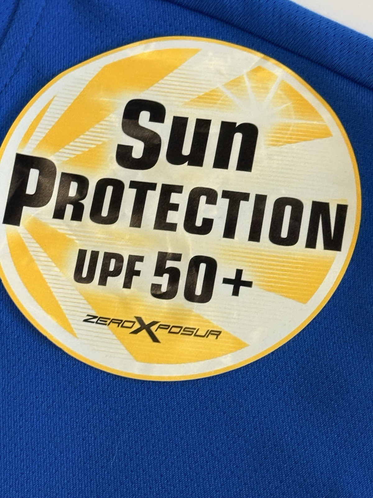 ZeroXposur youth L-14/16 blue T-shirt UPF 50+ Shirt gallery