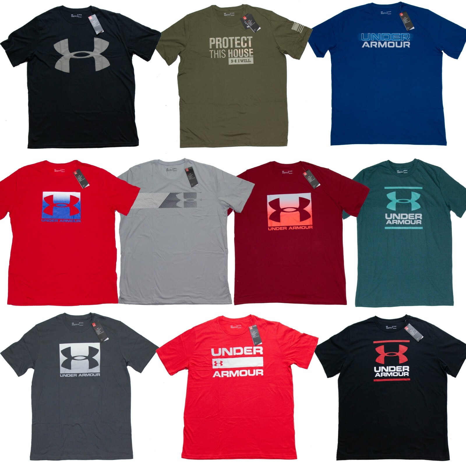 Under Armour Mens T-Shirt Threadborne HeatGear & Graphic - Size M L XL 2XL 3XL gallery