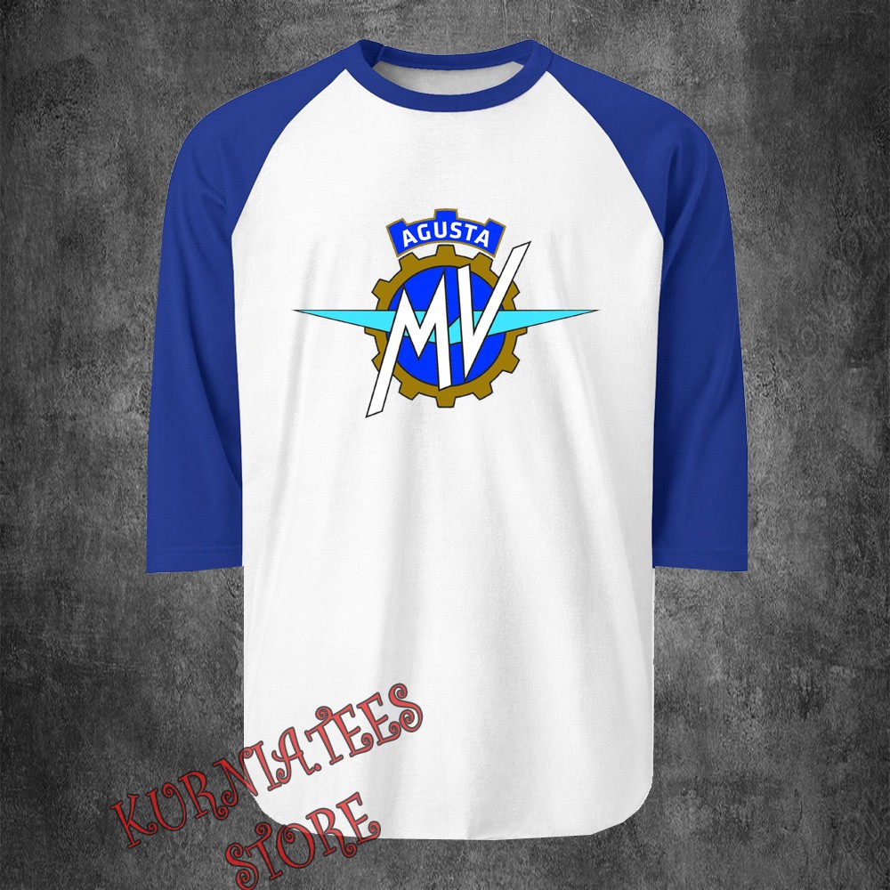 MV Agusta Motorcycle Men's Raglan Blue Size S to 2XL gallery