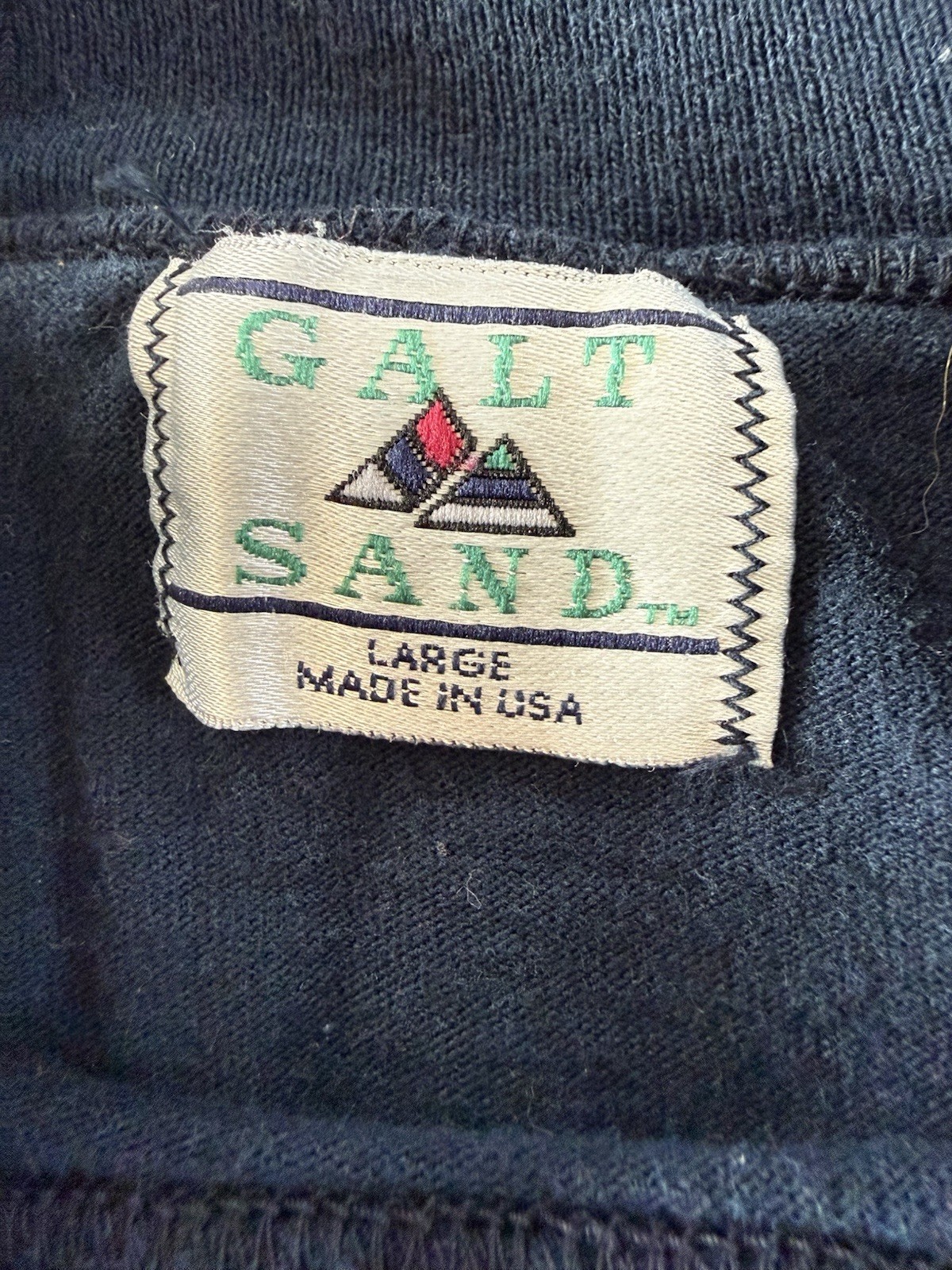 VTG 90's Galt Sand USA America Eagle Crest T-Shirt MADE IN USA Patriotic Sz L gallery