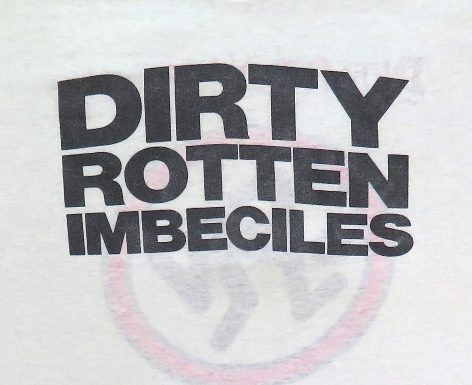 Dirty Rotten Imbeciles Vintage T Shirt 1980's Tour DRI Crossover Thrash Skank gallery