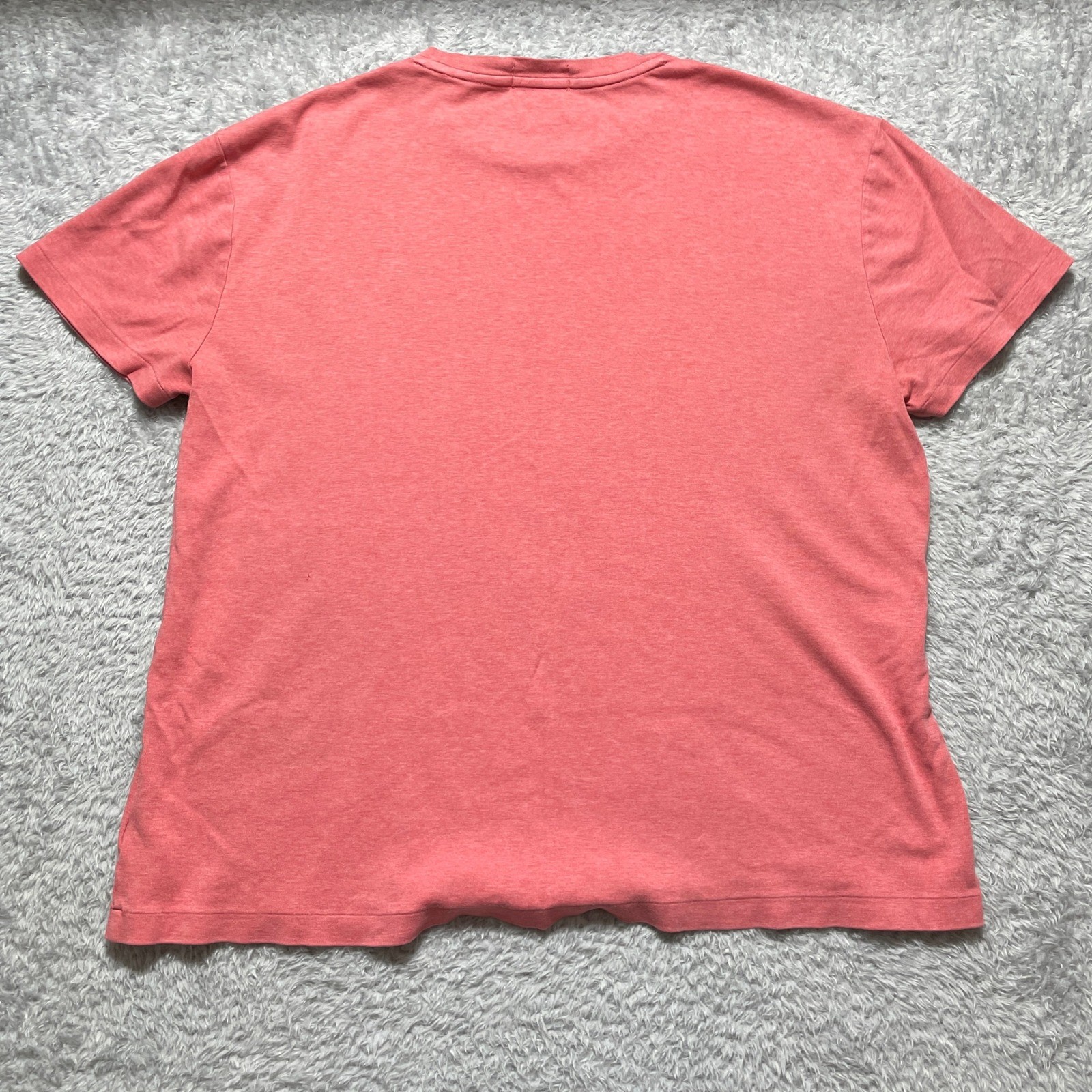 Polo Ralph Lauren Mens Classic Fit Crewneck T-Shirt Coral Pink Heather Large gallery