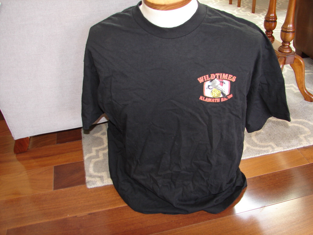 Wildtimes Klamath Basin Vintage T Shirt Oregon Duck Eagle Birds Size XL Black gallery
