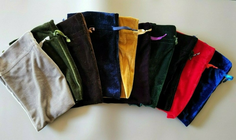 Velvet Tarot Bag. Size 6″ x 9″ Velvet Pouch For Tarot Cards, Dices, Gifts, Rune