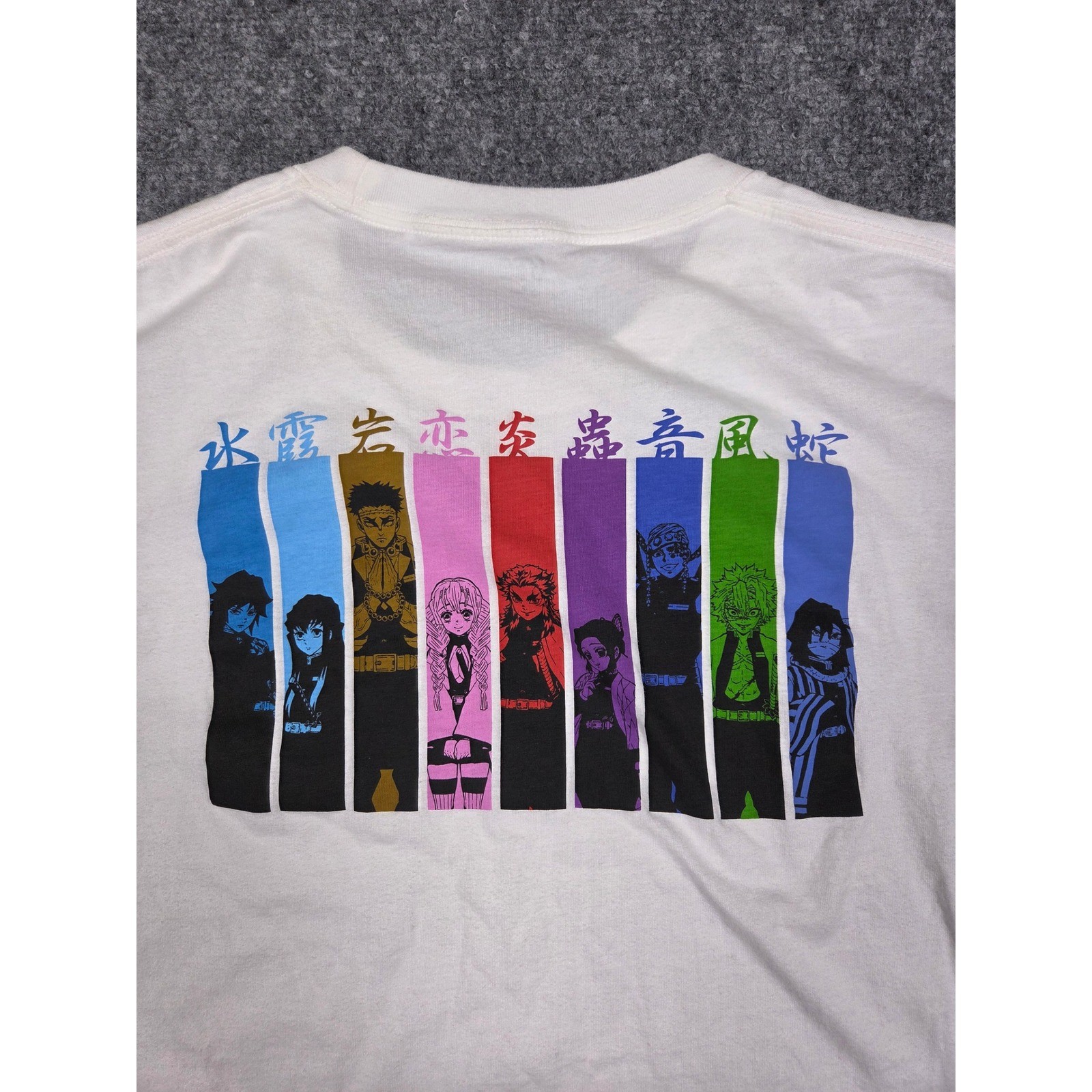 Uniqlo UT Demon Slayer T-Shirt Mens Medium White Hashira Graphic Anime Tee gallery