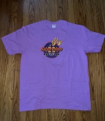Supreme Men’s 2017 Winter/Fall collection Fire Logo Tee Purple Size Extra Large