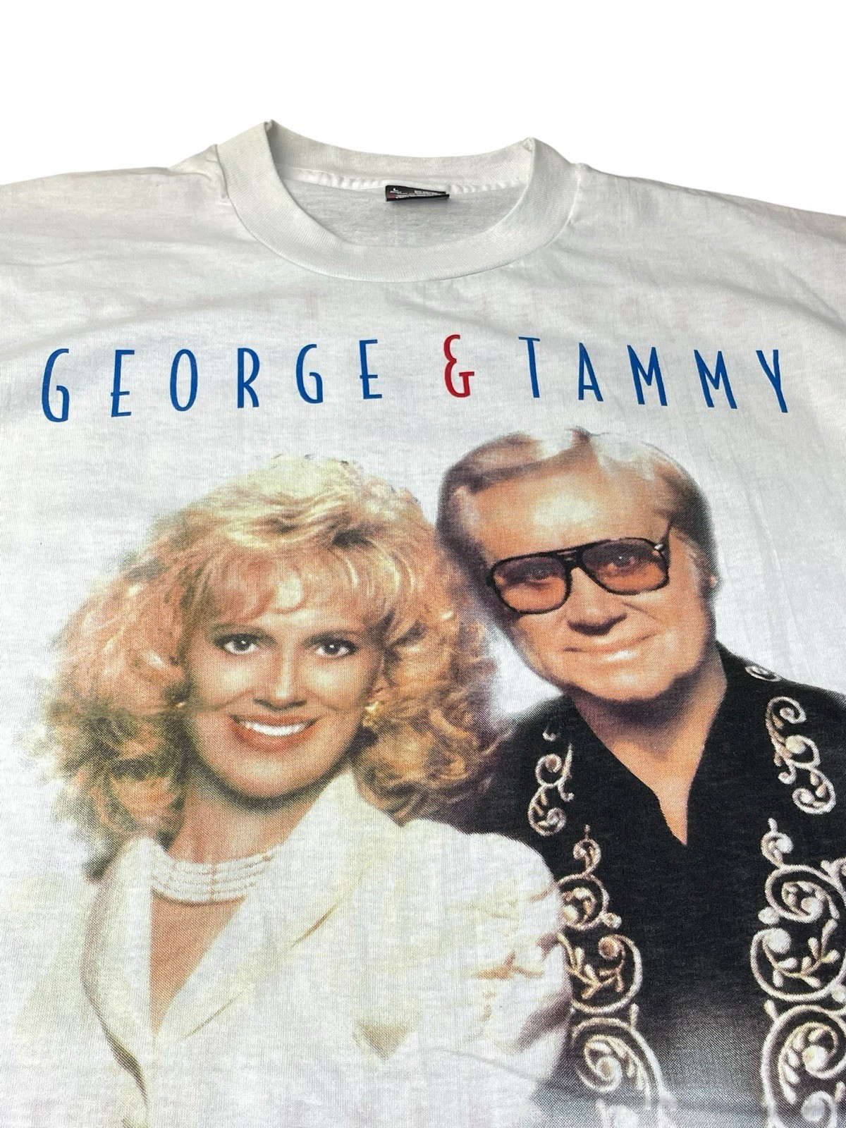 Vintage George & Tammy Shirt Large Country USA Reunion Tour 1995 Single Stitch gallery