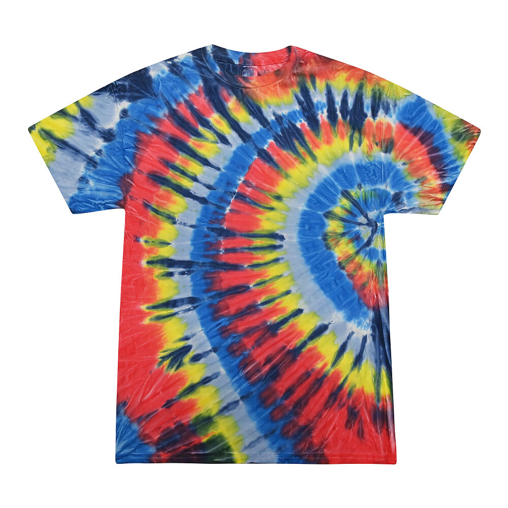 Multi-Color Tie Dye T-Shirts, Kids & Adults Short Sleeve Cotton Colortone gallery